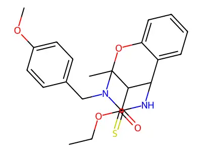 C22H24N2O4S structure