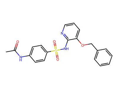 N-(4-{[3-(benzyloxy)pyridin-2-yl]sulfamoyl}phenyl)acetamide structure