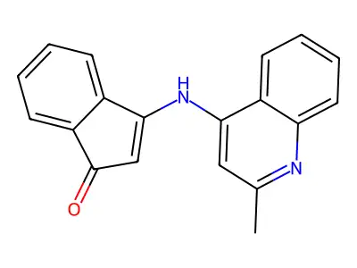 3-[(2-Methylquinolin-4-yl)amino]inden-1-one structure