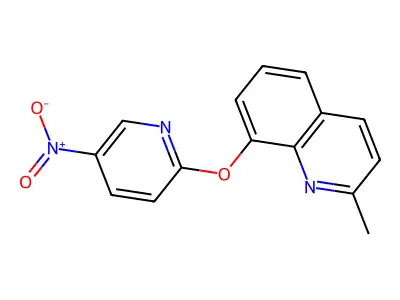 2-Methyl-8-(5-nitropyridin-2-yl)oxyquinoline structure