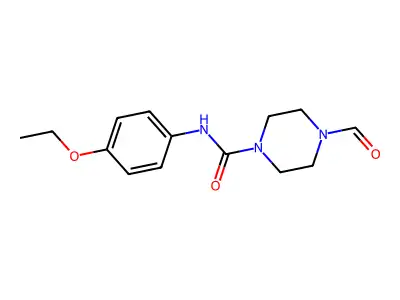 N-(4-ethoxyphenyl)-4-formylpiperazine-1-carboxamide structure