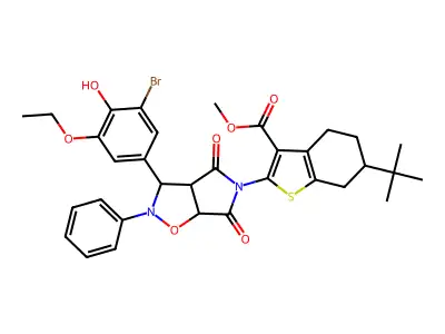 C33H35BrN2O7S structure