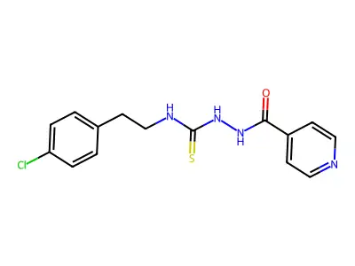 1-[2-(4-Chlorophenyl)ethyl]-3-(pyridine-4-carbonylamino)thiourea structure