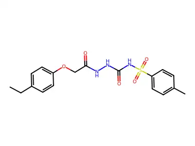 1-(2-(4-Ethylphenoxy)acetyl)-4-((4-methylphenyl)sulfonyl)semicarbazide structure