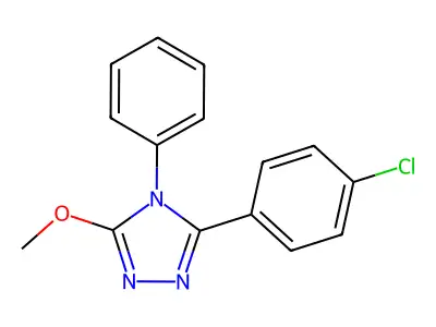 5-(4-Chlorophenyl)-3-methoxy-4-phenyl-1,2,4-triazole structure