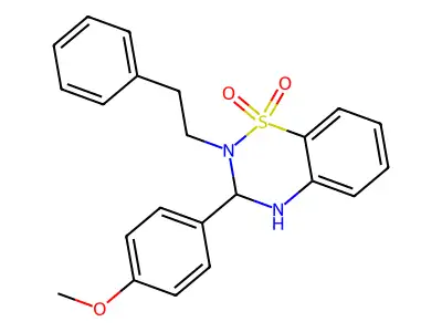 2-(4-Methoxyphenyl)-3-(2-phenylethyl)-1,2,3-trihydro-4-thiaquinazoline-4,4-dione structure