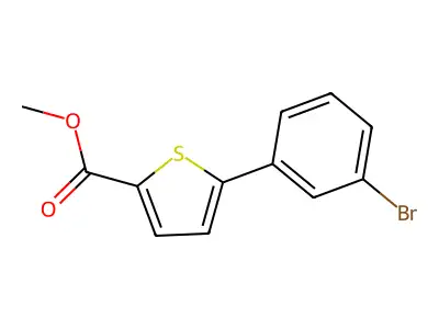 Methyl 5-(3-bromophenyl)thiophene-2-carboxylate structure