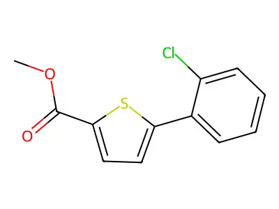 Methyl 5-(2-chlorophenyl)thiophene-2-carboxylate structure