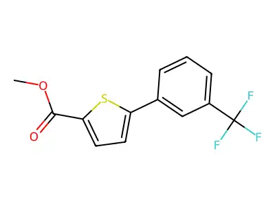 Methyl 5-[3-(trifluoromethyl)phenyl]thiophene-2-carboxylate structure
