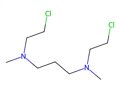1,3-Propanediamine, N,N'-bis(2-chloroethyl)-N,N'-dimethyl- structure