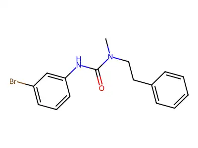 3-(3-Bromophenyl)-1-methyl-1-phenethylurea structure