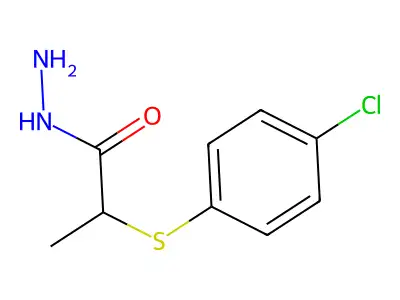 2-[(4-Chlorophenyl)sulfanyl]propanehydrazide structure
