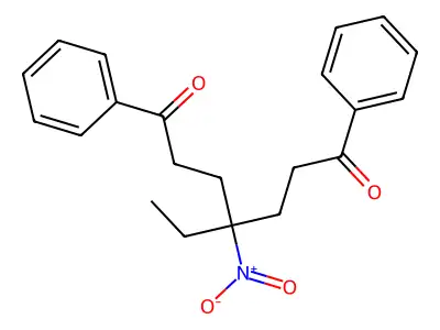 1,7-Diphenyl-4-ethyl-4-nitro-1,7-heptanedione structure