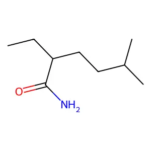 2-Ethyl-5-methylhexanamide structure