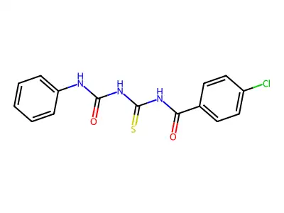 (4-Chlorophenyl)-N-(((phenylamino)carbonylamino)thioxomethyl)formamide structure