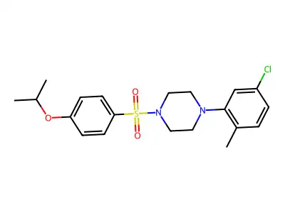 4-(5-Chloro-2-methylphenyl)-1-((4-(isopropoxy)phenyl)sulfonyl)piperazine structure