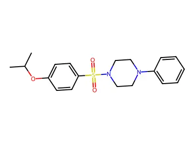 1-((4-(Isopropoxy)phenyl)sulfonyl)-4-phenylpiperazine structure