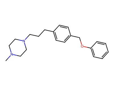 Piperazine, 1-methyl-4-(3-(p-(phenoxymethyl)phenyl)propyl)- structure