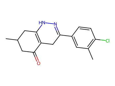 3-(4-Chloro-3-methylphenyl)-7-methyl-1,4,6,7,8-pentahydrocinnolin-5-one structure