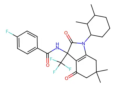 C26H30F4N2O3 structure