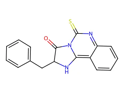 2-benzyl-5-sulfanylidene-2H,3H,5H,6H-imidazo[1,2-c]quinazolin-3-one structure