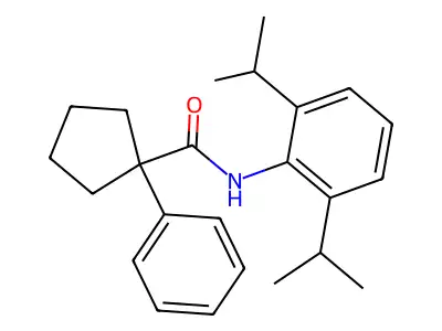N-(2,6-Bis(isopropyl)phenyl)(phenylcyclopentyl)formamide structure