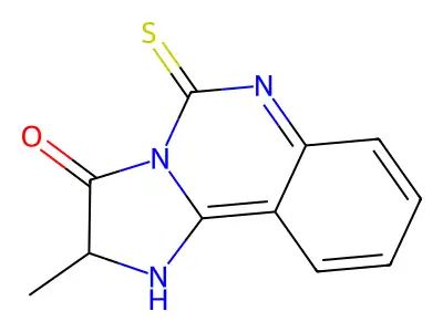 2-methyl-5-thioxo-5,6-dihydroimidazo[1,2-c]quinazolin-3(2H)-one structure
