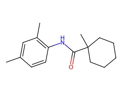 N-(2,4-dimethylphenyl)-1-methylcyclohexane-1-carboxamide structure