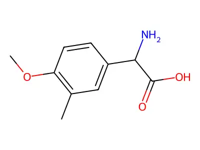 2-Amino-2-(4-methoxy-3-methylphenyl)acetic acid structure