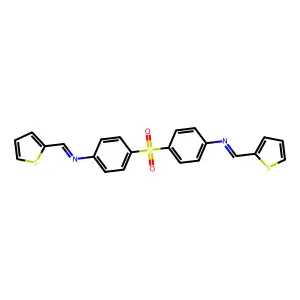 P-(N-(2-Thenylidene)amino)phenyl sulfone structure