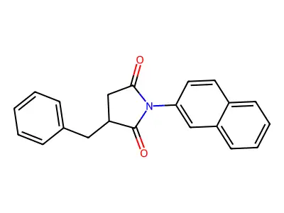 Succinimide, 2-benzyl-N-2-naphthyl- structure