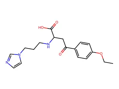 4-(4-ethoxyphenyl)-2-{[3-(1H-imidazol-1-yl)propyl]amino}-4-oxobutanoic acid structure