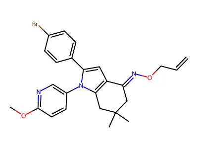 C25H26BrN3O2 structure