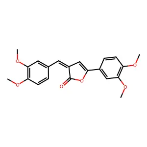 3-(3,4-Dimethoxy-benzylidene)-5-(3,4-dimethoxy-phenyl)-3H-furan-2-one structure