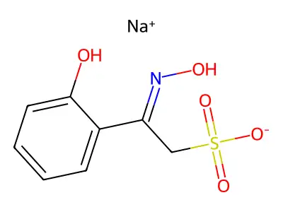 Sodium 2'-Hydroxyacetophenone Oxime-2-sulphinate structure