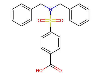 4-(dibenzylsulfamoyl)benzoic Acid structure