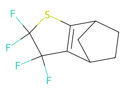 4,7-Methanobenzo[b]thiophene, 2,2,3,3-tetrafluorooctahydro- structure