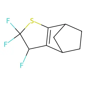 2,2,3-Trifluoro-2,3,4,5,6,7-hexahydro-4,7-methano-1-benzothiophene structure