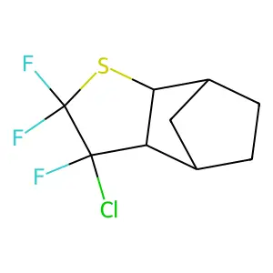 4,7-Methanobenzo(b)thiophene, octahydro-3-chloro-2,2,3-trifluoro- structure