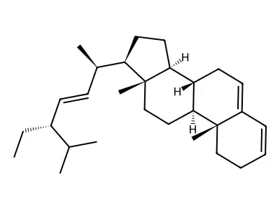(24S)-Ethylcholesta-3,5,22-triene structure