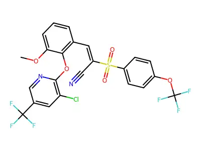 C23H13ClF6N2O5S structure