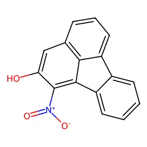 2-Fluoranthenol, 1-nitro- structure