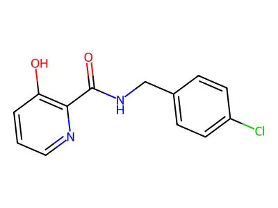 2-Pyridinecarboxamide,n-[(4-chlorophenyl)methyl]-3-hydroxy- structure