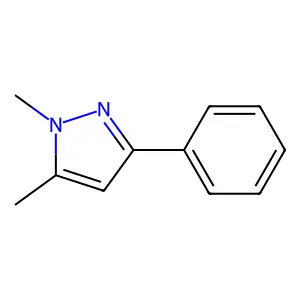 1,5-Dimethyl-3-phenylpyrazole structure