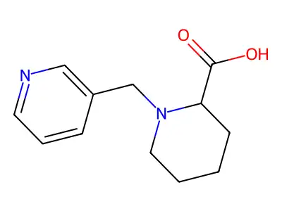 1-(pyridin-3-ylmethyl)piperidine-2-carboxylic Acid structure