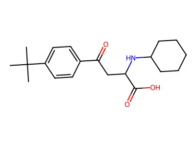 4-(4-Tert-butylphenyl)-2-(cyclohexylamino)-4-oxobutanoic acid structure