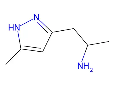(2S)-1-(5-methyl-1H-pyrazol-3-yl)propan-2-amine structure