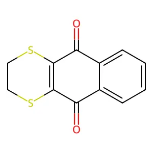 2,3-Dihydronaphtho(2,3-b)(1,4)dithiine-5,10-dione structure