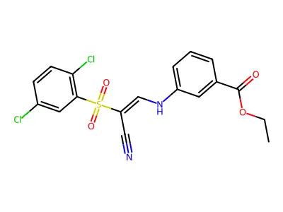 C18H14Cl2N2O4S structure