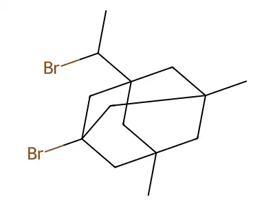 1-Bromo-3-(1-bromoethyl)-5,7-dimethyladamantane structure